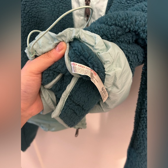 NWOT Free People Movement Courtside Faux Shearling Jacket in Botanical Combo - Picture 9 of 12